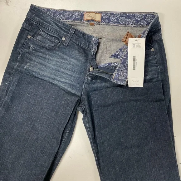 PAIGE Dark Blue Flare Jeans - Picture 4 of 4